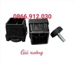 Bộ chân tăng vuông 40 đế giấu chân ren cho thiết kế nội thất hiện đại