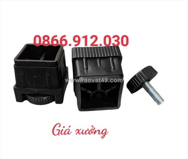 Bộ chân tăng vuông 40 đế giấu chân ren cho thiết kế nội thất hiện đại