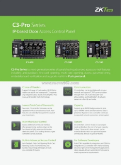 Bộ điều khiển trung tâm controller zkteco c3-pro series
