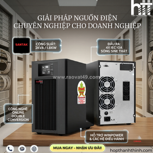 Bộ lưu điện ups santak c2k lcd online