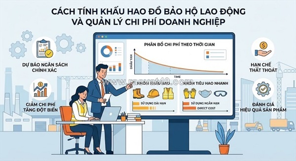 Cách tính khấu hao đồ bảo hộ lao động chuẩn