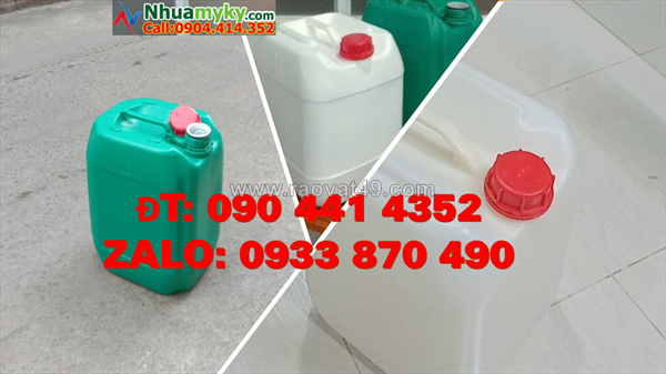 Can 20 lít đựng nước sinh hoạt, can nhựa 25 lít lưu trữ hóa chất trong kho dài hạn