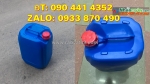 Can đựng hóa chất 25 lít màu đỏ, can nhựa 20 lít màu xanh lá đựng hóa chất
