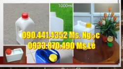 Can nhựa 0.5 lít, can tròn 1 lít đựng chất phủ nano, can nhựa 2 lít đựng dầu nhờn cơ khí
