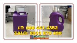 Can nhựa 1 lít màu đen, can chứa chất lỏng 2 lít, can nhựa 5 lít dày đựng axit mạnh