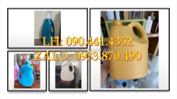 Can nhựa 1 lít tròn, can nhựa 2 lít vuông, can vuông 5 lít đựng hóa chất nông nghiệp