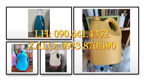 Can nhựa 1 lít tròn, can nhựa 2 lít vuông, can vuông 5 lít đựng hóa chất nông nghiệp