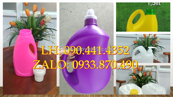 Can nhựa 1 lít tròn, can nhựa 2 lít vuông, can vuông 5 lít đựng hóa chất nông nghiệp