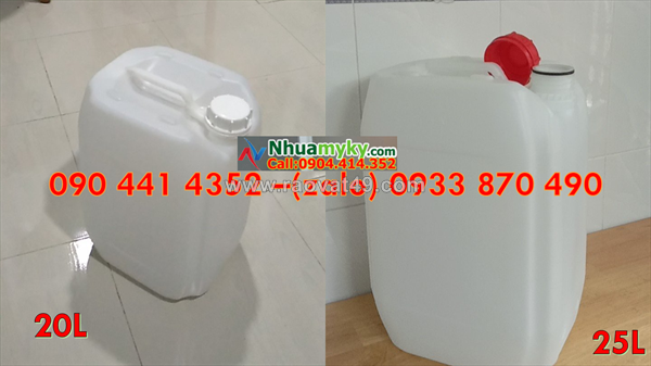 Can nhựa 1 lít vuông đựng hóa chất, bình nhựa 2 lít đựng thành phần chất tẩy