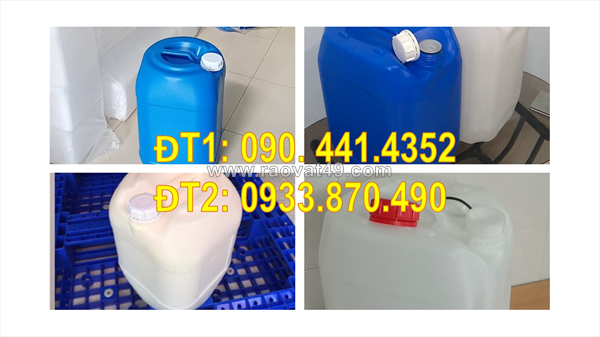 Can nhựa 10 lít tại củ chi, báo giá can nhựa 20 lít mới, thùng nhựa 25 lít trung chuyển hóa chất