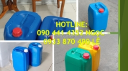 Can nhựa 20 lít đựng chất phụ trợ xử lý nước thải, can nhựa 25 lít đựng hóa chất khử trùng