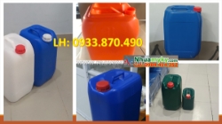 Can nhựa 20 lít đựng hóa chất đậm đặc, can 25 lít đựng vi sinh, can nhựa 30 lít đựng cồn nồng độ cao