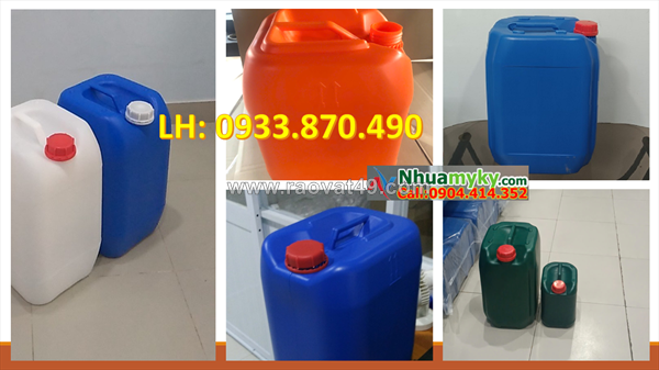 Can nhựa 20 lít đựng hóa chất đậm đặc, can 25 lít đựng vi sinh, can nhựa 30 lít đựng cồn nồng độ cao