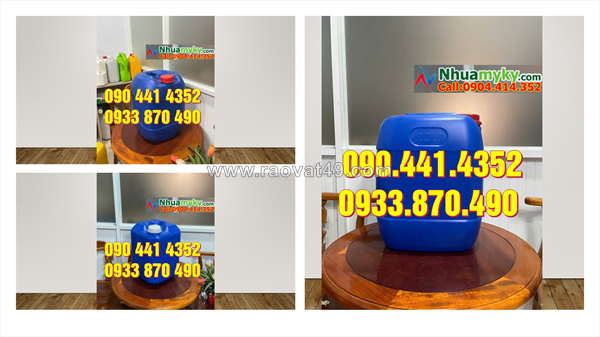 Can nhựa 20 lít đựng nước sốt lên men, can nhựa 25l đựng axit thực phẩm