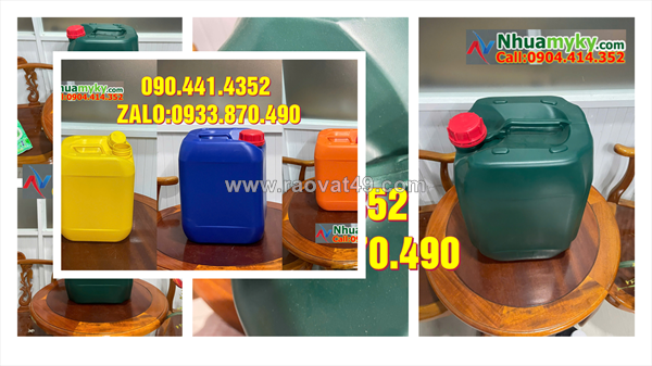 Can nhựa 20 lít đựng nước sốt lên men, can nhựa 25l đựng axit thực phẩm