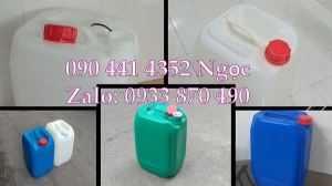 Can nhựa 20 lít đựng thuốc tẩy, thùng nhựa vuông 25 lít đựng chất tẩy rửa siêu đậm đặc