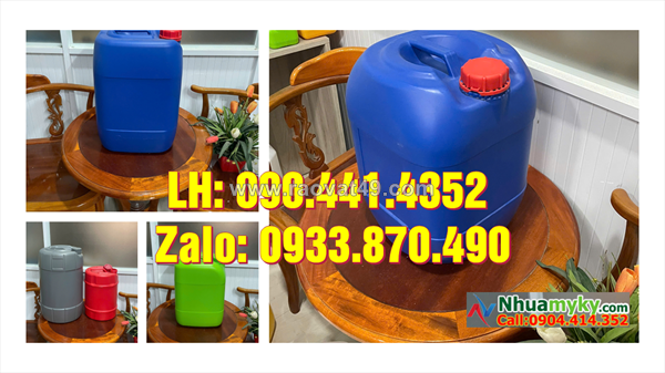 Can nhựa 20 lít mỹ kỳ atvstp, can nhựa 25 lít đựng hóa chất nông nghiệp