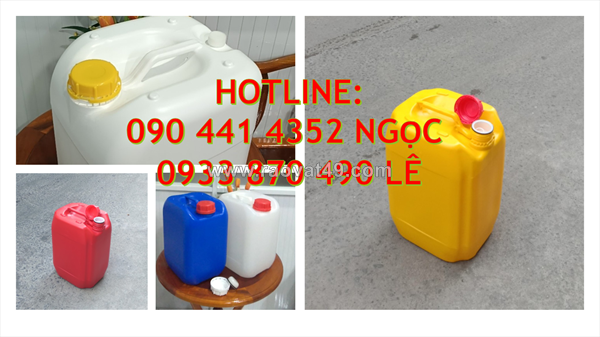 Can nhựa 30 lít đựng hóa chất chọn loại nào tốt, can nhựa 25 lít đựng axit chọn dày bao nhiêu