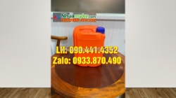 Can nhựa 5 lít vàng, can 2 lít đựng mẫu thí nghiệm, can 1 lít đựng hóa chất