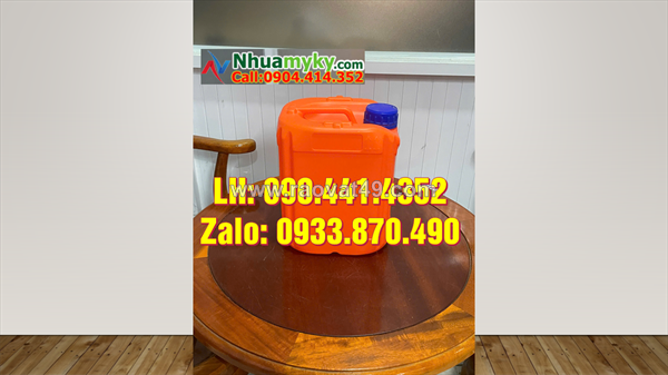 Can nhựa 5 lít vàng, can 2 lít đựng mẫu thí nghiệm, can 1 lít đựng hóa chất
