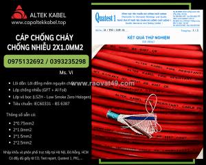 Cáp chống cháy chống nhiễu altek kabel