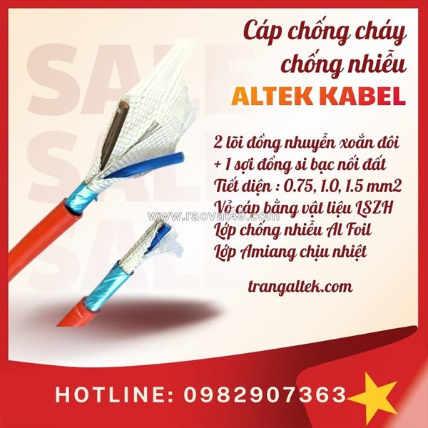 Cáp chống cháy, chống nhiễu – cung ứng toàn quốc, giá cạnh tranh