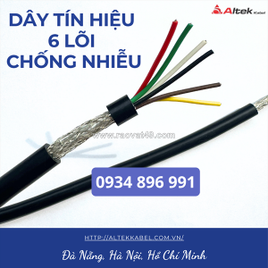 Cáp điều khiển 6 lõi 0.22 mm² khánh hòa, bình định, gia lai: uy tín số 1