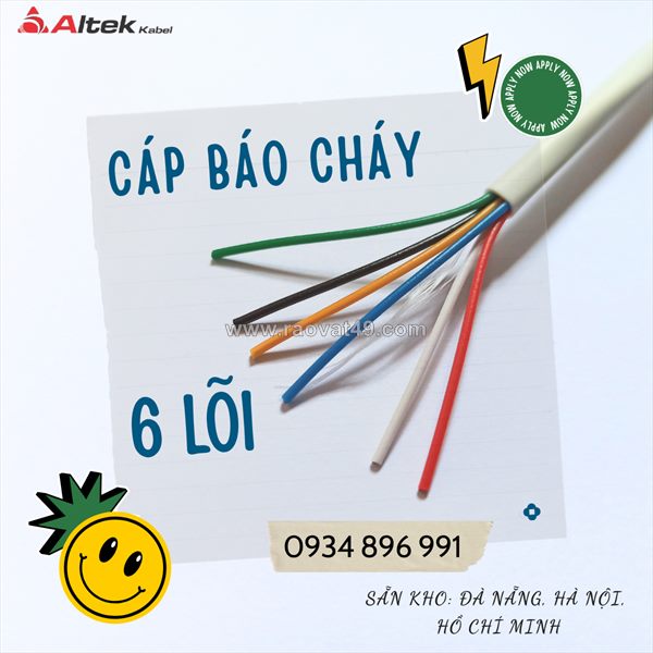 Cáp điều khiển báo cháy 6 lõi tại khánh hòa, bình định, gia lai