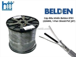 Cáp điều khiển belden 8761 – 22awg | 1 pair | chống nhiễu 100%
