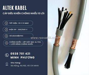 Cáp điều khiển chống nhiễu 10x1.5mm2 hàng sẵn kho khánh hòa, ninh thuận, phú yên