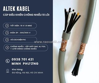 Cáp điều khiển chống nhiễu 10x1.5mm2 hàng sẵn kho khánh hòa, ninh thuận, phú yên