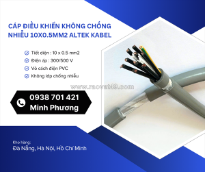 Cáp điều khiển không lưới chống nhiễu 10x0.5mm2 – giải pháp tiết kiệm cho hệ thống tín hiệu