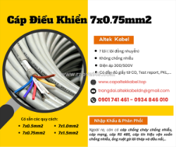 Cáp tín hiệu, điều khiển 7x0.75 altek kabel chính hãng tại hà nội, đà nẵng, hcm