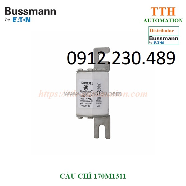 Cầu chì bussmann 170m1311 thuộc nhóm gr
