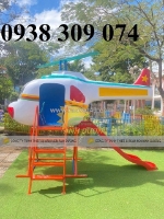Cầu trượt máy bay trực thăng cho bé giá rẻ tphcm