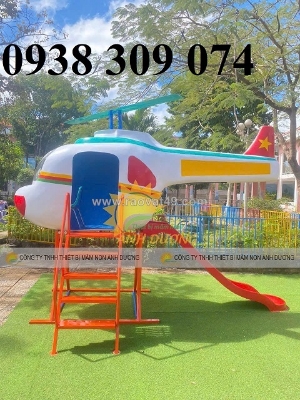 Cầu trượt máy bay trực thăng cho bé giá rẻ tphcm