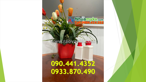 Chai nhựa 1 lít đựng nhớt, chai nhựa 500ml đựng hóa chất, chai nhựa 250ml hdpe
