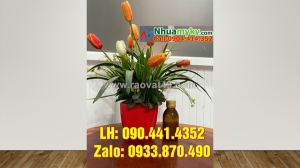 Chai nhựa 1 lít vuông quai xéo, bình nhựa 500ml đựng màu hóa học