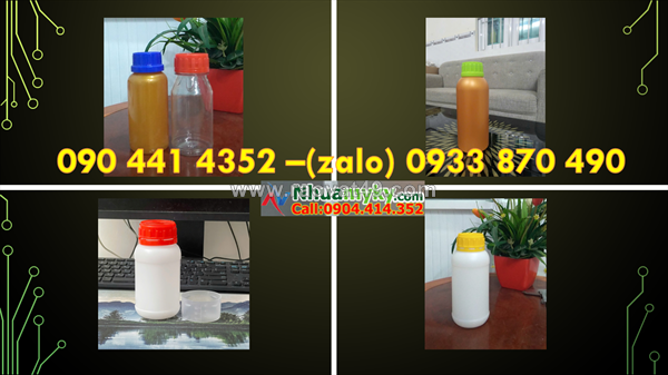 Chai nhựa 500ml đựng chất hóa học, chai nhựa 250ml đựng hóa chất cực độc hại