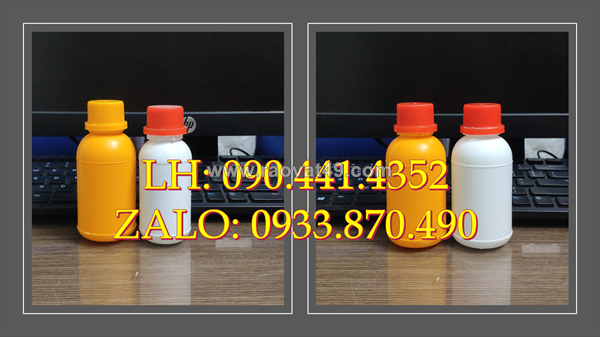Chai nhựa 500ml đựng thuốc thú y, chai tròn 100ml đựng thuốc nhuộm tóc
