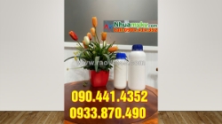 Chai nhựa 500ml màu trắng trong, chai nhựa 0.5 lít đựng dược phẩm