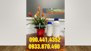 Chai nhựa 500ml màu trắng trong, chai nhựa 0.5 lít đựng dược phẩm