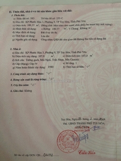 Chính chủ bán nhà đất ở phước hậu 3, tp tuy hòa, tỉnh phú yên cũ.