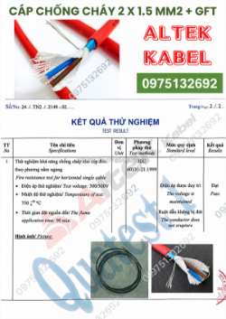 Chuyên cung cấp cáp chống cháy chống nhiễu altek kabel dùng cho hệ thống pccc và báo cháy