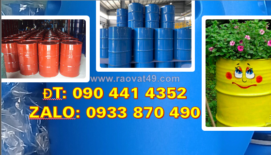 Công dụng thùng phuy sắt 220 lít, ở đây bán thùng phuy sắt cũ, đựng lại hóa chất bền bỉ, lâu dài