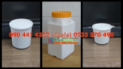 Công ty chuyên hủ nhựa 50 gam, hộp nhựa 100g đựng hóa chất, hủ nhựa 250gr trắng