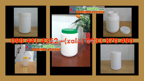 Công ty chuyên hủ nhựa 50 gam, hộp nhựa 100g đựng hóa chất, hủ nhựa 250gr trắng