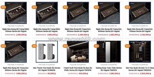 Công ty habico - đơn vị uy tín phân phối phụ kiện tủ áo higold chính hãng