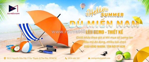 Công ty sản xuất ô dù cầm tay miền nam- nhận đơn chỉ từ 50 cái- giá chỉ từ 100k