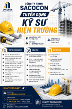 Công ty tnhh sacocon tuyển dụng kỹ sư hiện trường